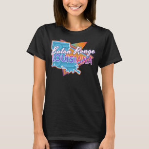 Camiseta Baton Rouge Louisiana Vintage Retro Throwback