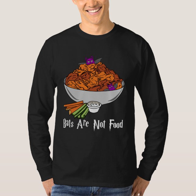 Camiseta Bats Are Not Food Kids Halloween Pandemic Awarenes (Frente)