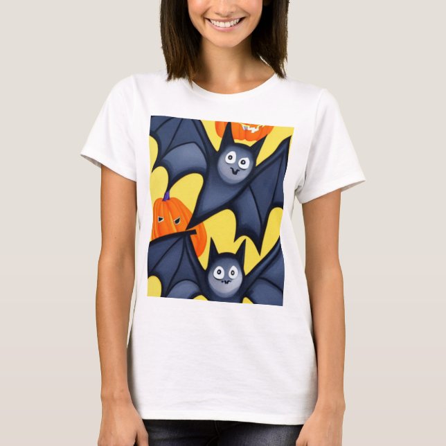 Camiseta Bats e Pumpkins (Frente)