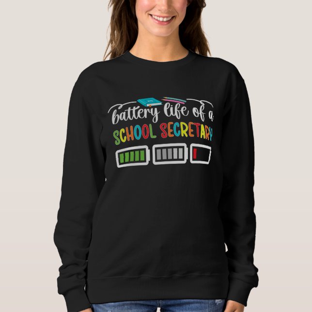 Camiseta Battery Life School Secretaries School Secretary S (Frente)