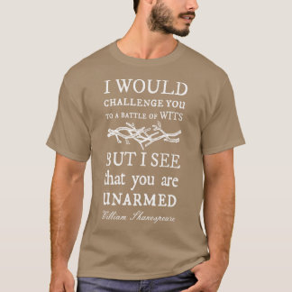 Camiseta Battle of Wits A Sarcastic Funny William Shakespea