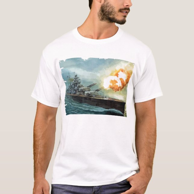 CAMISETA BATTLESHIP-BISMARCK (Frente)