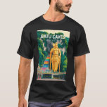 Camiseta Batu Caves Malaysia Illustration Travel Art Retro<br><div class="desc">Batu Caves retro vector travel design. Batu Caves,  located just outside Kuala Lumpur,  is a world-famous limestone hill featuring a series of Hindu cave temples and the towering golden statue of Lord Murugan.</div>