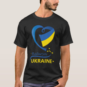 Camiseta Baturyn Ucrânia Bandeira Nacional Emblem Crest