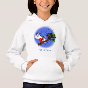 Camiseta Batuta engraçada tocando cartoon de violão