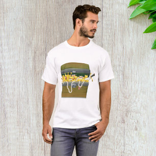 Camiseta Baú de Tesouro Pirata com Joias e Espada