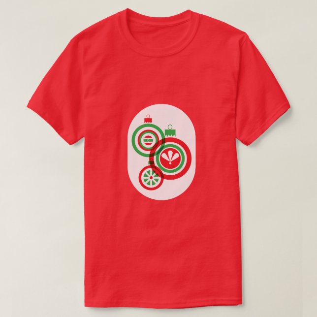 Camiseta Baubles de Natal (Frente do Design)