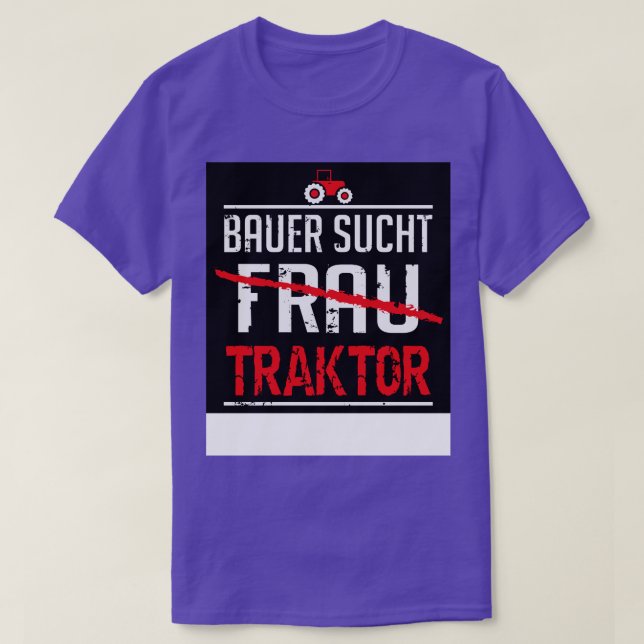 Camiseta Bauer sucht traktor black (Frente do Design)