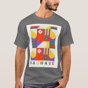 Camiseta Bauhaus 80s cores retrô vintage