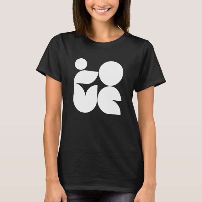Camiseta Bauhaus German school love design (Frente)
