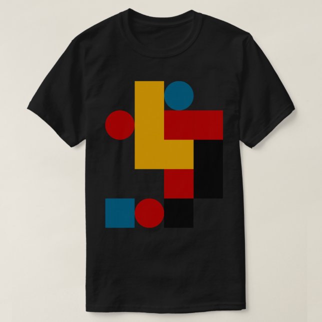 Camiseta Bauhaus inspirou padrão 2 (Frente do Design)