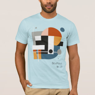 Camiseta Bauhaus Nr. 13, Arte Minimalista Colorida