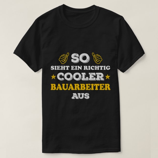 Camiseta Bauherr Construction Manager Wo (Frente do Design)