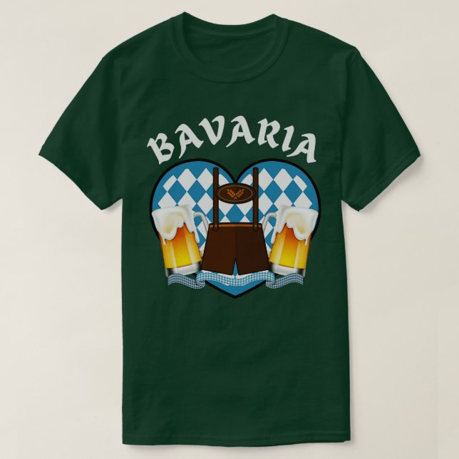 Camiseta Bavaria Germany Beer Bavarian Outfit (Frente do Design)