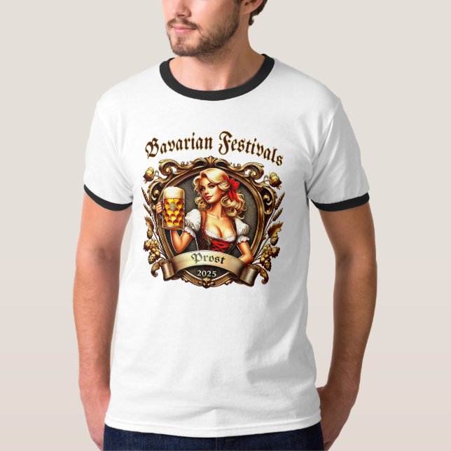 Camiseta Bavarian Festivals - Prost -  Kirchweih 2025 (Frente)