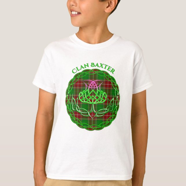 Camiseta Baxter Scottish Tartan Celtic Thistle (Frente)