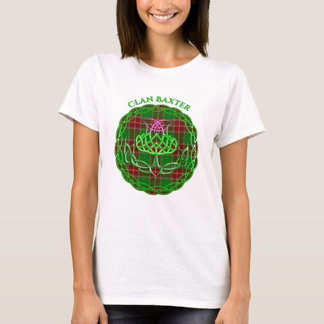 Camiseta Baxter Scottish Tartan Celtic Thistle (Frente)