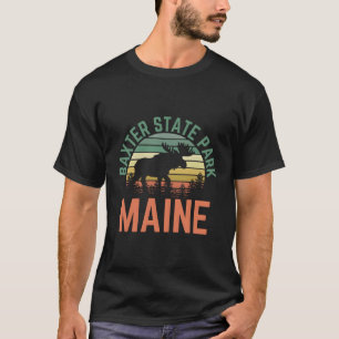 Camiseta Baxter State Park Maine Moose Hiking