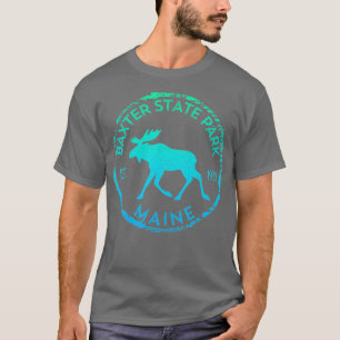 Camiseta Baxter State Park Maine Moose no exterior