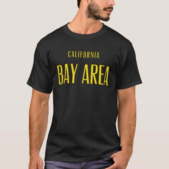 Camiseta Bay Area Men Women & Children Cali License Plate S (Frente)
