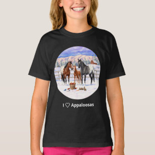 Camiseta Bay Chestnut Grulla I Love Appaloosas