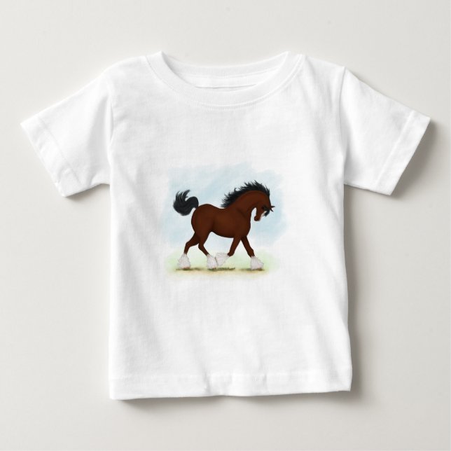 Camiseta Bay Clydesdale Horse (Frente)