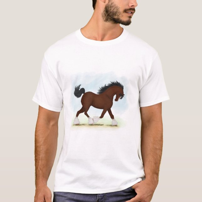Camiseta Bay Clydesdale Horse (Frente)