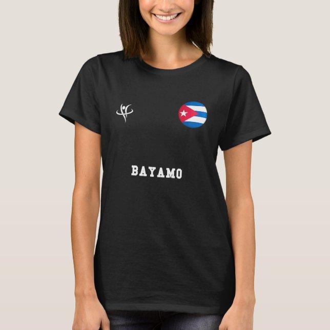 Camiseta BAYAMO Cuba Esportes Antigos (Frente)