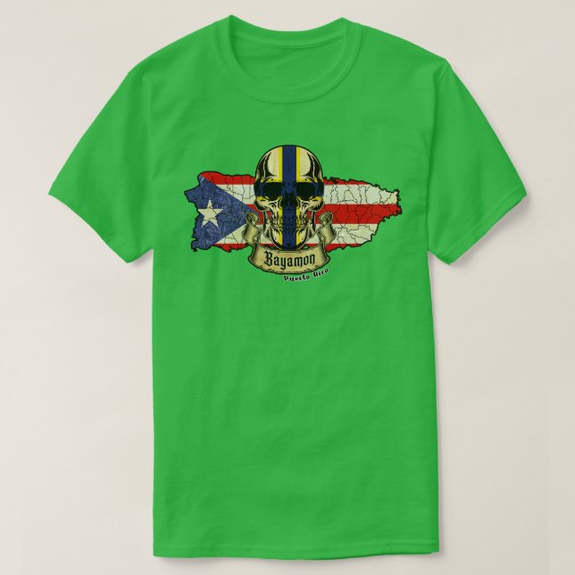 Camiseta Bayamon Isla de Porto Rico (Frente do Design)