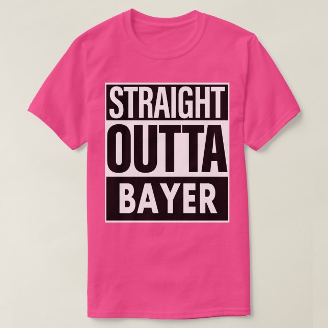 Camiseta Bayer Name Hetero Outta Bayer (Frente do Design)