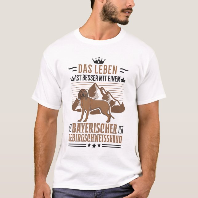 Camiseta Bayerischer Gebirgsschweisshund BGS Jagdhund (Frente)