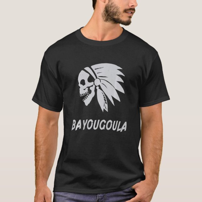 Camiseta Bayougoula Native American IndianBorn Freedom Evil (Frente)