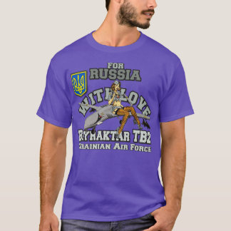 Camiseta BAYRATKAR TB2 para a Rússia com amor pela companhi