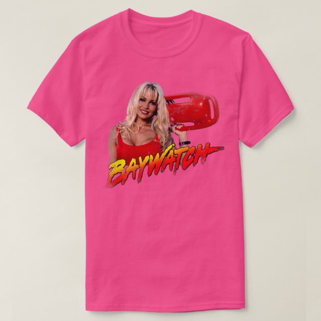 Camiseta Baywatch angustiado (Frente do Design)