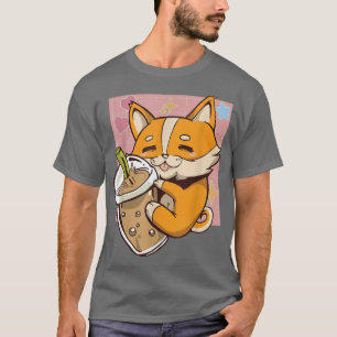 Camiseta Bble Tea Amava Kawaii Cute Kawaii Com Bolha Chá Bu