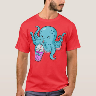 Camiseta Bble Tea Gift Kids Octopus Boba Tea Bubble Tea