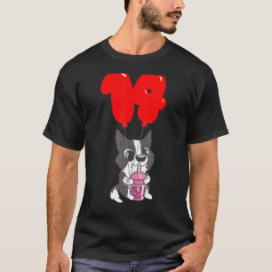 Camiseta Bble Tea Puppy 14 Birthday Kids Balloon Pa