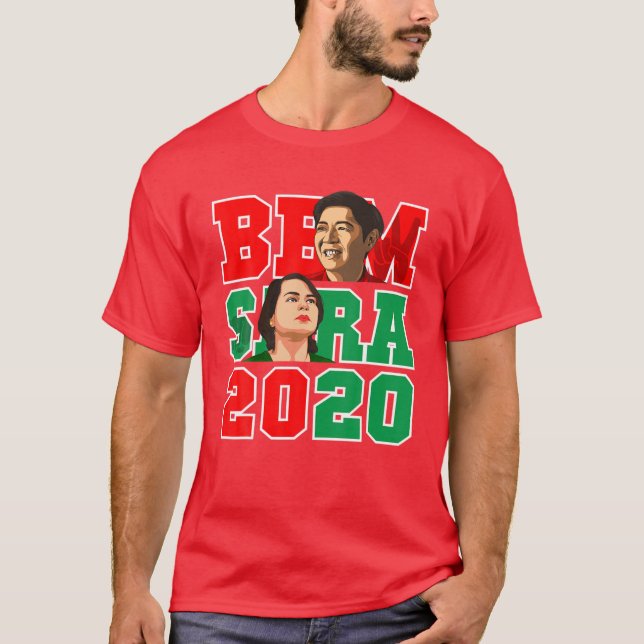 Camiseta BBM Sara Red 2022 Duterte Presidente Bong Marcos E (Frente)