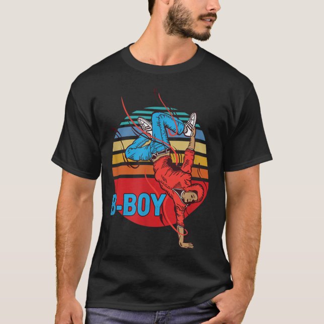 Camiseta Bboy Hip Hop Dance Modern Dancing Breakdancer Brea (Frente)