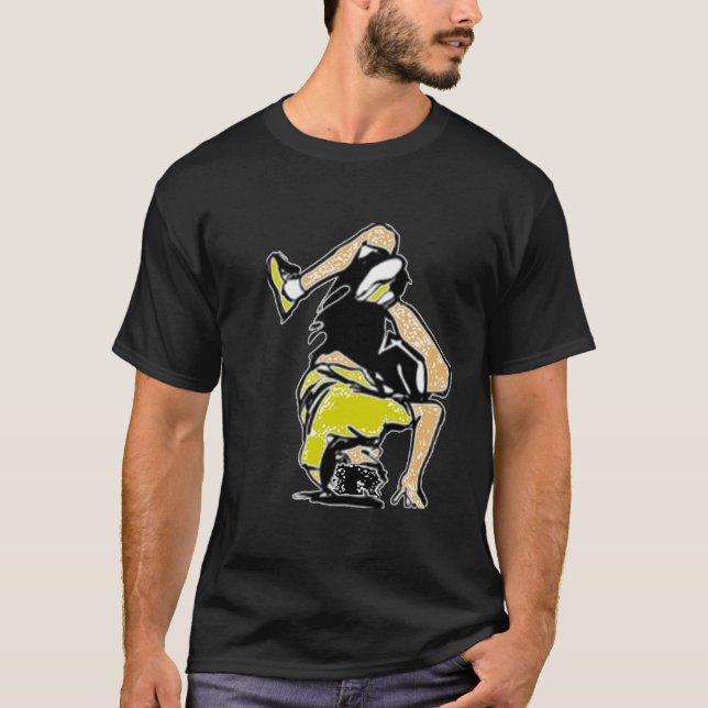 Camiseta BBoy - imagem dourada (Frente)
