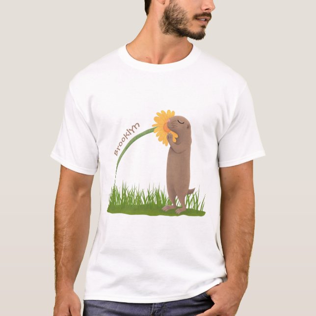 Camiseta BD de cãozinho da pradaria (Frente)