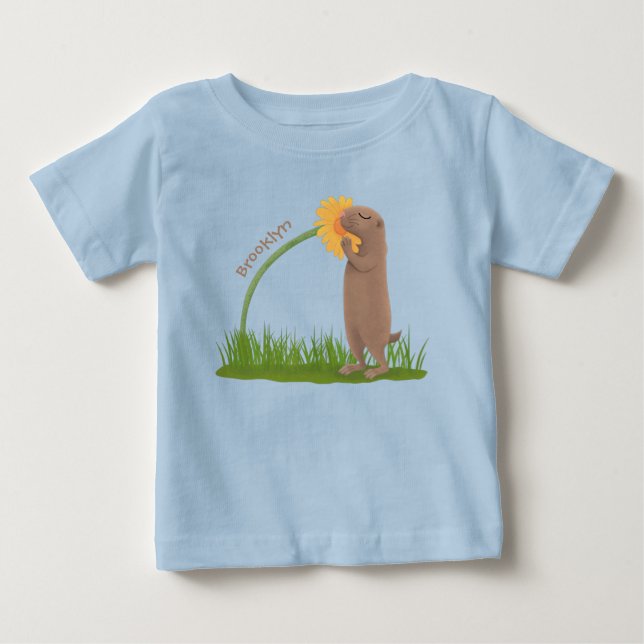 Camiseta BD de cãozinho da pradaria (Frente)