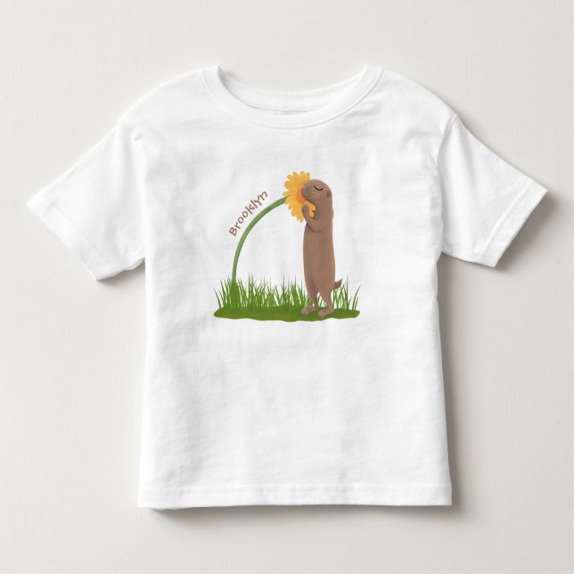 Camiseta BD de cãozinho da pradaria (Frente)