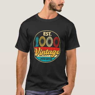 Camiseta Bday 26 Year Old Vintage 2000 Limited Edition 26th
