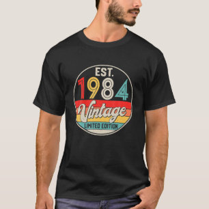 Camiseta Bday 38 Year Old Vintage 1984 Limited Edition 38th
