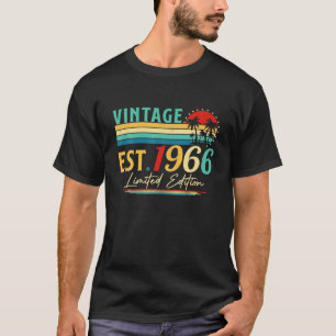 Camiseta Bday 56 Year Old Vintage 1966 Limited Edition 56th