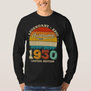 Camiseta Bday de 95 anos Retro Incrível 95º presente de ani