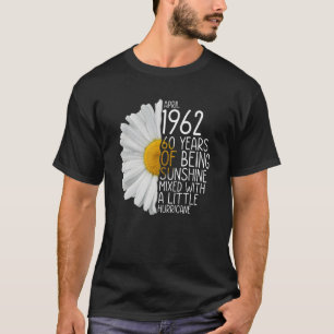 Camiseta Bday Mãe Nascer Em Abril De 1962, 60 Anos De Estar