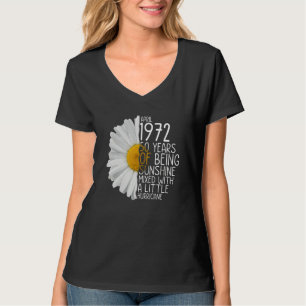 Camiseta Bday Mãe Nascer Em Abril De 1972, 50 Anos De Estar