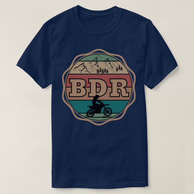 Camiseta BDR de motociclo (2)  (Frente do Design)